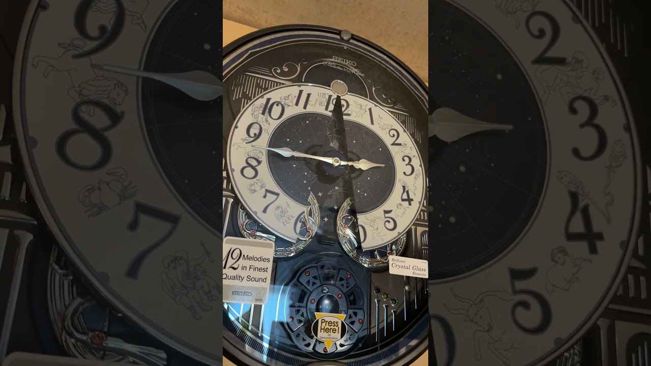 Seiko QXM393NRH “Galaxy Constellations” Astrology-Themed Melodies
