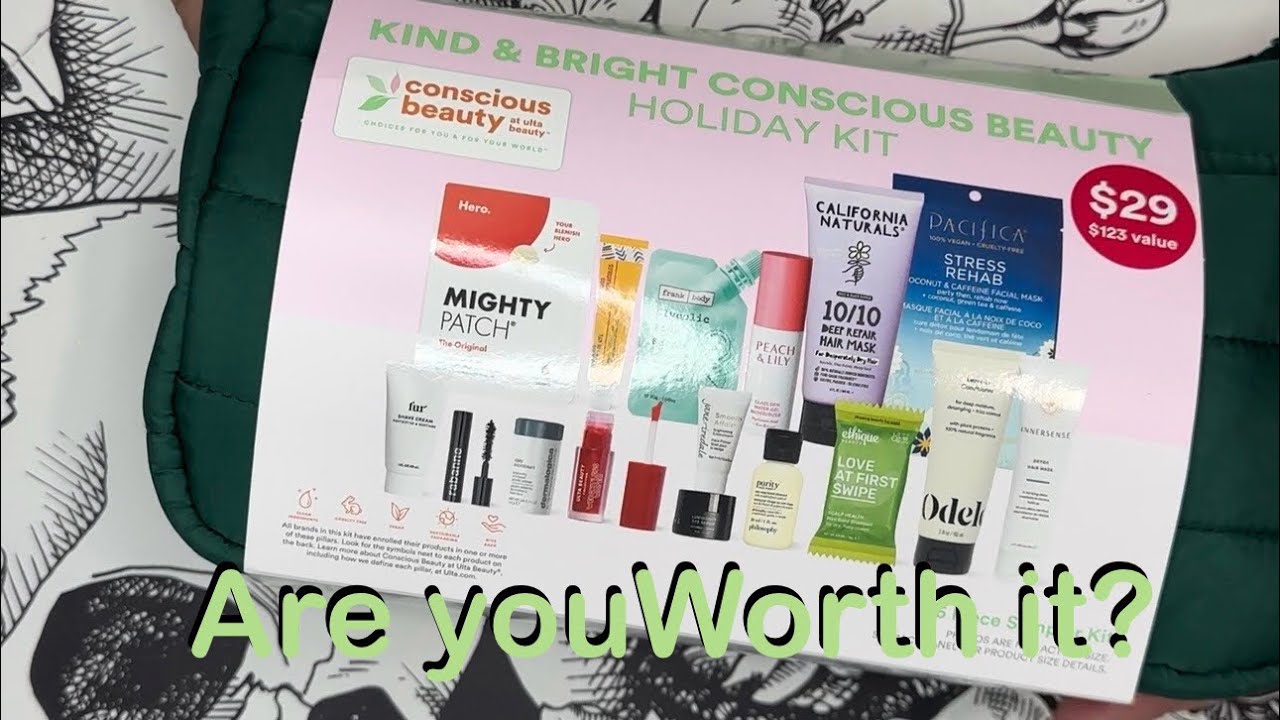 Are you worth it? Ulta beauty finds, kind & bright conscious beauty holiday kit