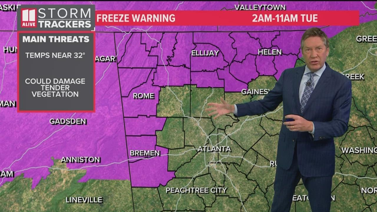Freeze Warnings and Watches issued ahead of cold blast - YouTube