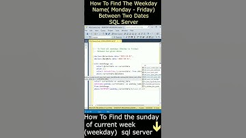 Get All weekdays between two dates  Monday to Friday sql server