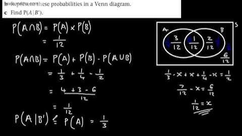 S1 - Statistics - Probability (5) (Relationships - Independent & Mutually Exclusive) Stats AS