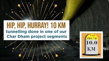 Hip, hip, hurray! 10 km tunnelling done in one of our Char Dham project segments ||Meil
