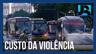 Ataques a ônibus causam prejuízo de R$ 50 milhões para a cidade do Rio em um ano