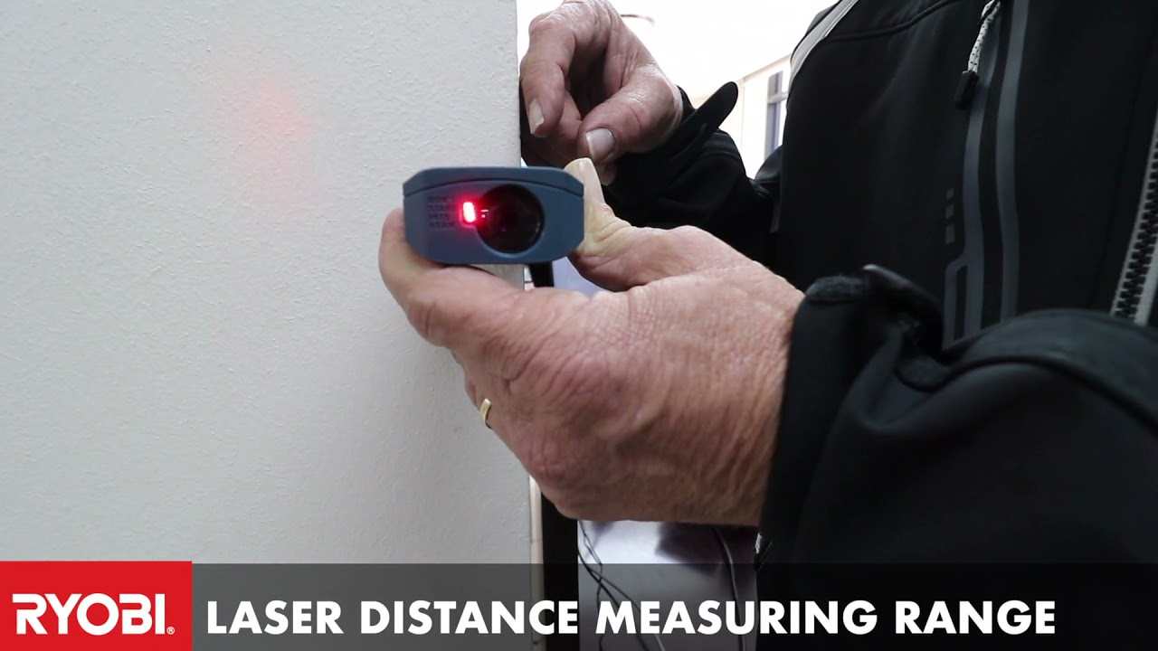 RYOBI レーザー距離計　多少使用感あり　数回使用 RYOBI's Laser Distance Measuring Range. - YouTube