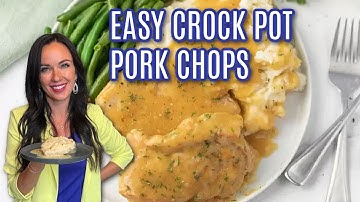 Easy Crock pot Pork Chops - Only 4 ingredients!