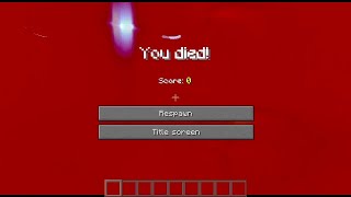 You died! Minecraft (Try to not look at the flimora 9 thing on the bottom)