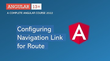 Configuring navigation links for Route | Angular Router | Angular 13+
