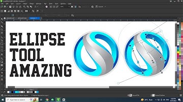 3D Gradient Logo Design with Ellipse Tool - CorelDRAW
