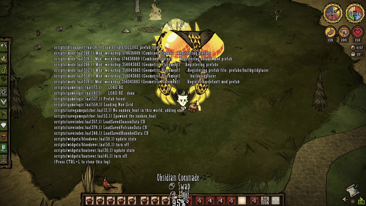 Don't Starve bug #6 second test.