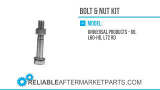 2372 RCSBKT Bag of Five 5 Shear Bolt & Nut Kit for King Kutter Bush Hog Land Pride