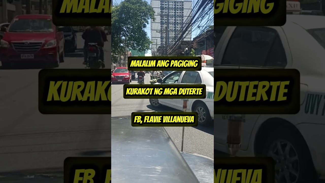 ayon kay flavie Villanueva malalim ang pagiging kurakot ng mga Duterte