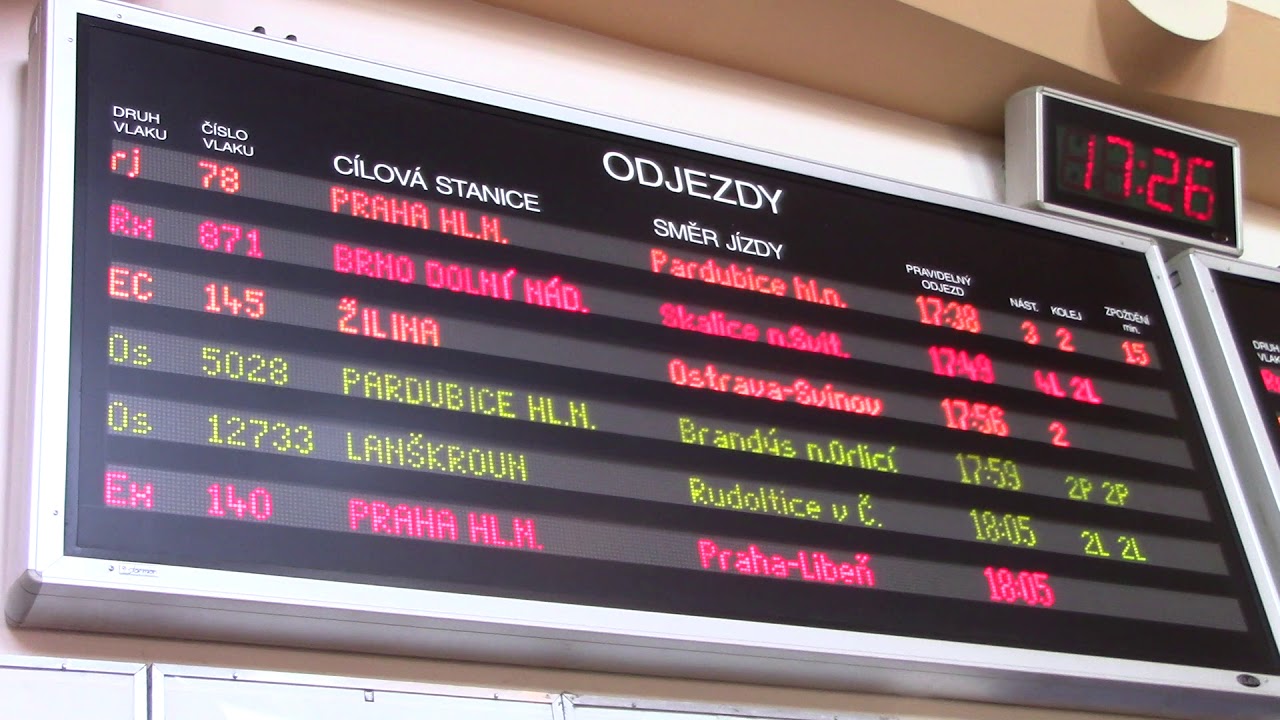 Hlášení o zpoždění Česká Třebová