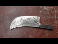 Making   Meat Cleaver knife |mutten knife | Indian black smith