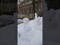Snowman Party In Front Of Queens Palace Travel Walkingtour Shorts Queen Snowman Snow