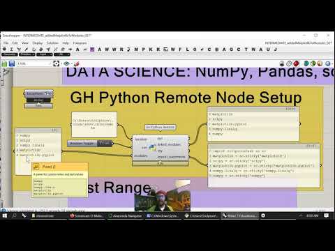IMPORTING NUMPY SCIPY MATPLOTLIB INTO GHPYTHON REMOTEONELINERS  | ghPython User Objects _026