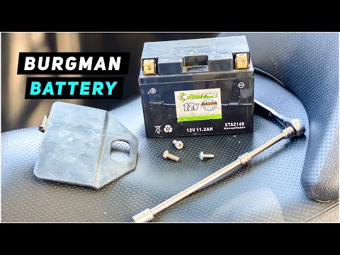 Suzuki Burgman 400 Battery Replacement 2007-2016 | Mitch's Scooter Stuff Suzuki Burgman 400 Battery Replacement 2007-2016 | Mitch's Scooter Stuff
