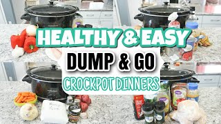 HEALTHY DUMP AND GO EASY CROCKPOT DINNERS | EASY SLOW COOKER RECIPES FOR FALL | Katelyns Kitchen