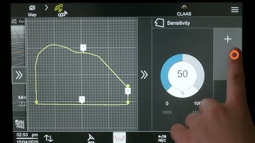 CLAAS | CEMIS 1200 FP1 - Create a Reference Track from a Field Boundary #8