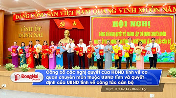 Công bố Ban lãnh đạo của 14 cơ quan chuyên môn thuộc UBND tỉnh