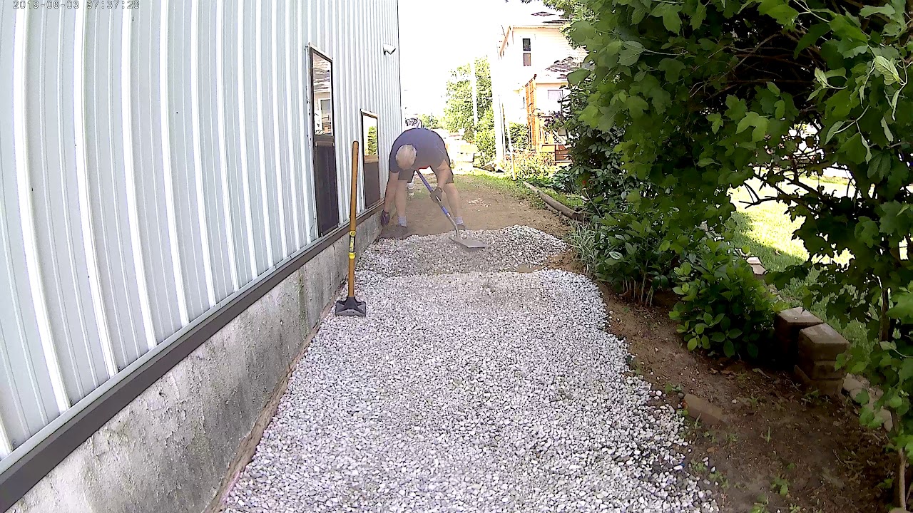 Putting Gravel On Slope YouTube