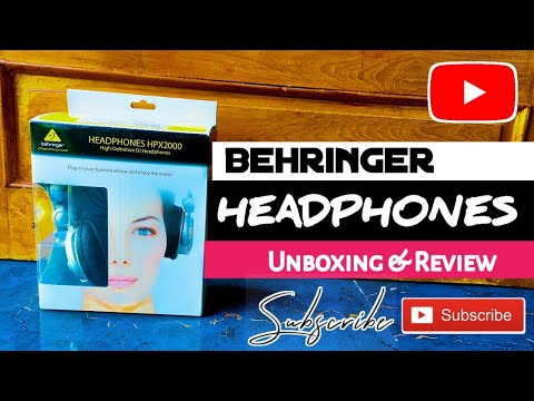 Behringer Headphones | Best Studio Headphones | behringer hpx2000 | Dj Headphones| Unboxing & Review