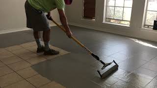 Painting Living Room Tile