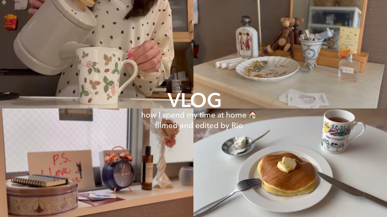 vlog.社会人看護師の日常🥞｜おうちで過ごす1日🛋️プチルームツアー|自炊｜家事｜インテリア紹介｜ホットケーキ|ルーティン
