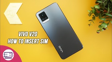 Vivo V20- How to Insert SIM Card and SD Card