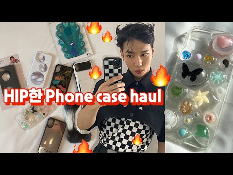 힙한🔥iphone case덕후들모여라 아이폰케이스추천템 하울 후기(feat.체커보드 꽃무늬 <strong>구제</strong> <strong>빈티지</strong> 그립톡 아크릴 카우진 케이스티파이 자수)