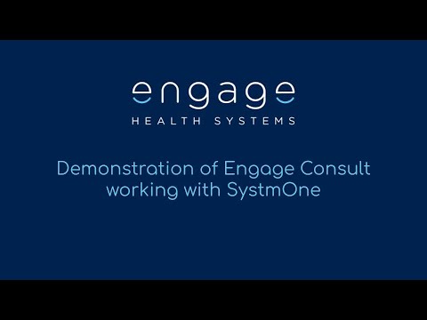 Engage Consult demonstration video and integration with TPP SystmOne