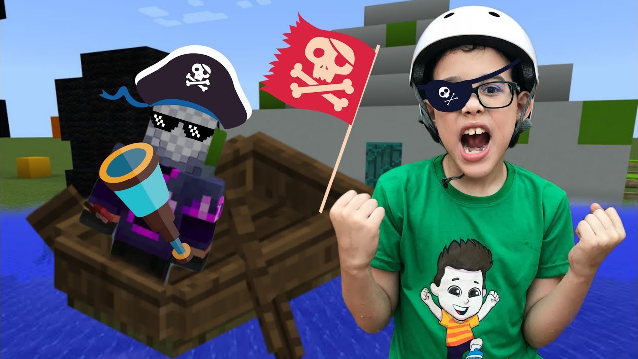 VIRAMOS PIRATAS NO MINECRAFT