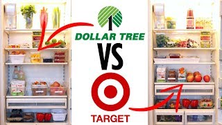Marie Kondo Dollar Tree VS Target Fridge Organization! | Declutter &amp; Organize With Me! Myka Stauffer