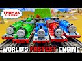 Worlds fastest engine thomas and friends trackmaster tomy plarail race