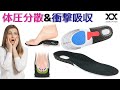 【商品紹介】体圧分散&衝撃吸収！かかとにゲル素材を使用したインソール アーチサポート 衝撃吸収 中敷