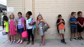 Parents' happy day? First day of school!