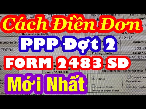 Cách điền đơn PPP. Đợt 2. Cập nhật mới nhất. Mẫu đơn 2483 SD. 1 Cách điền đơn PPP. Đợt 2. Cập nhật mới nhất. Mẫu đơn 2483 SD.