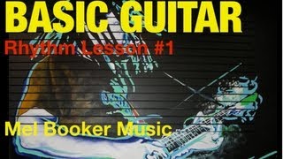 how to play guitar: rhythm lesson 1 basic open chords