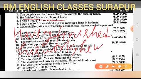 Participle Solved Exercise for Synthesis from Excellent by Ramesh Sir