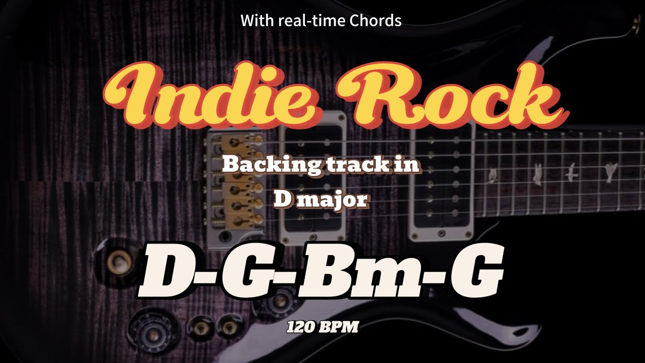 New guitar backing track in D major| Indie rock guitar backing track 