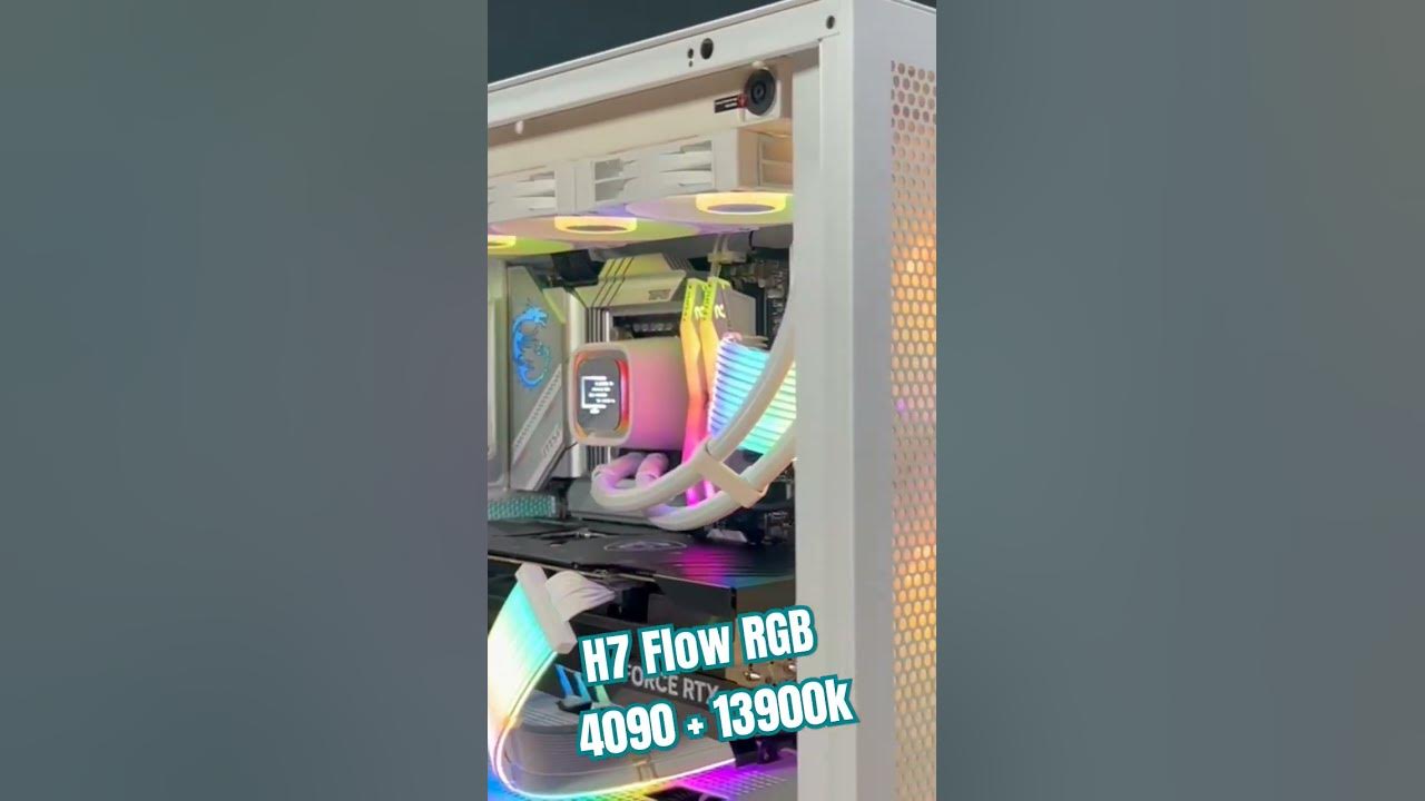 Sleek NZXT H7 Flow Custom PC with 13900k & RTX 4090! 