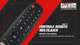 Multilaser Remote Control LE-7611 | FBG-9207 | SKY-9207 | VC-A8334 | KA-3827 | AVM-7611 (780555)