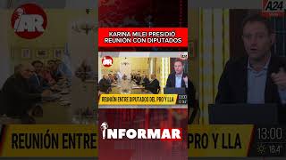 KARINA MILEI PRESIDIÓ REUNIÓN CON DIPUTADOS #noticias #argentina #karinamilei #diputados #parati