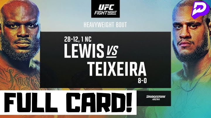 UFC Fight Night Lewis vs Teixeira Predictions & Full Card Breakdown - UFC Nashville Betting Tips