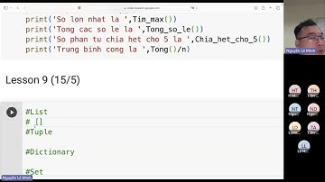 Khóa học lập trình Python online Miễn Phí | BKACAD - Tiết 9