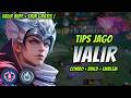 CARA MAIN VALIR BUFF ! BUILD &amp; EMBLEM VALIR TERSAKIT 2026 ! | VALIR MID LANE GAMEPLAY