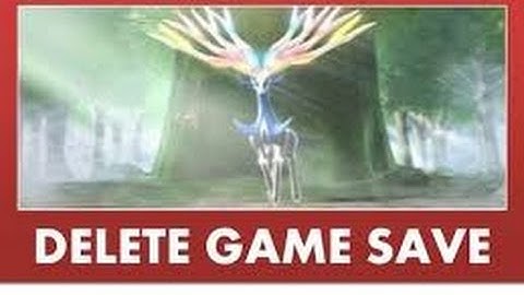 how to delete your pokemon x and y save file | HD
