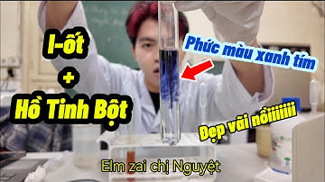 [Hoá 9+12] Thí nghiệm I-ốt + Hồ Tinh Bột cực đẹp - Giải thích và Ý nghĩa phản ứng | elm zai chị N