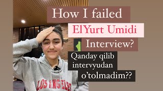 “El Yurt Umidi” Interview | my failures and insights