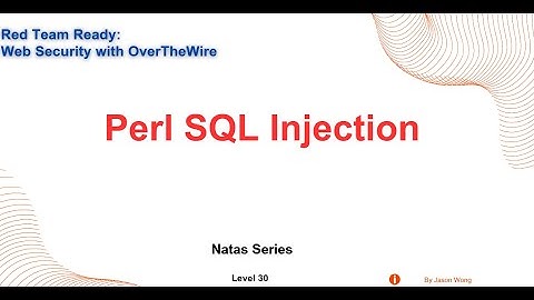 CTF | OverTheWire | Wargames | Natas | Level 30 |  Exploiting Perl’s Quote Function for Injection