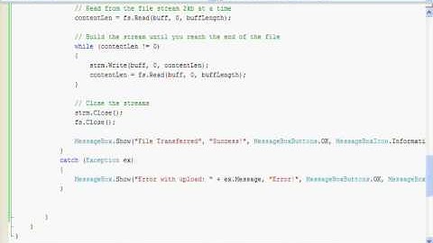FTP in .NET 2.0 and Above (Part 3 of 3)